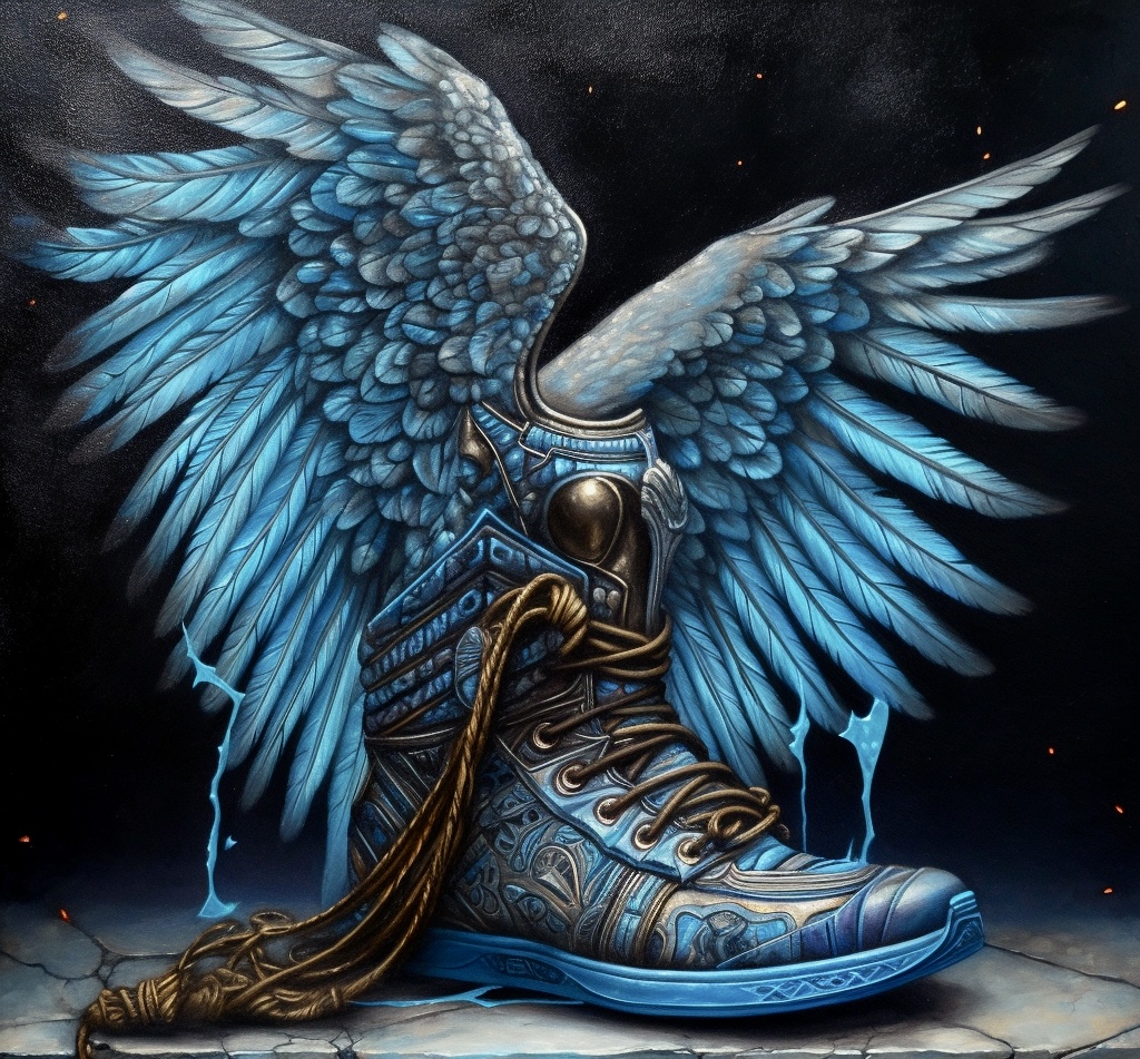 The winged shoes of Hermes